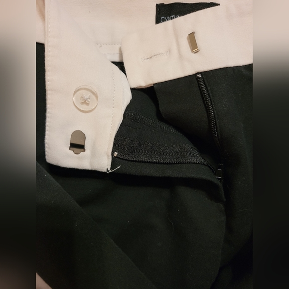 Cynthia Rowley Two-Tone Cigarette Pants Size 6 - Picture 4 of 6